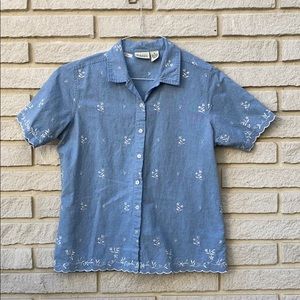 Light blue collared shirt